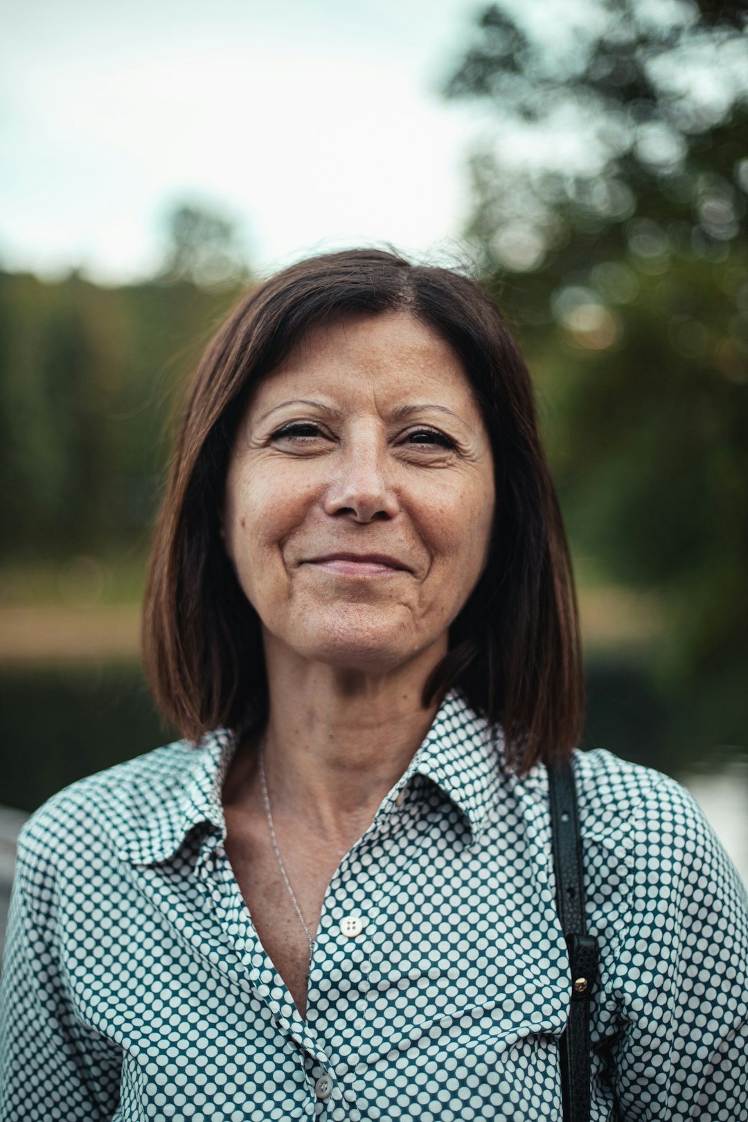 a woman with dark hair